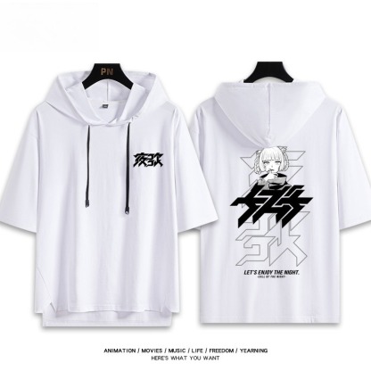 徹夜之歌七草薺 連帽短袖t恤