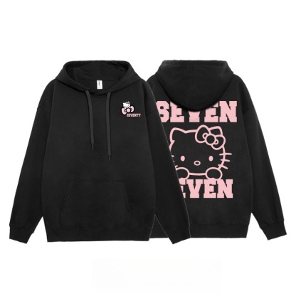 Hello Kitty凱蒂貓新款 親子情侶男女連帽衛衣