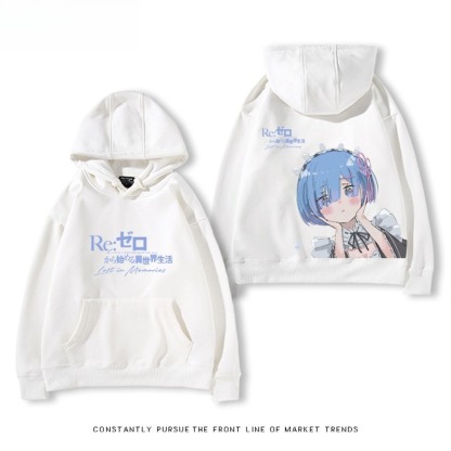 從零開始的異世界 親子情侶男女連帽衛衣