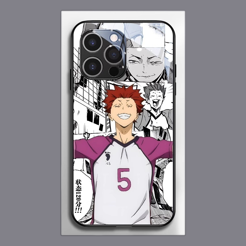 排球少年新款高清全包防摔玻璃殼