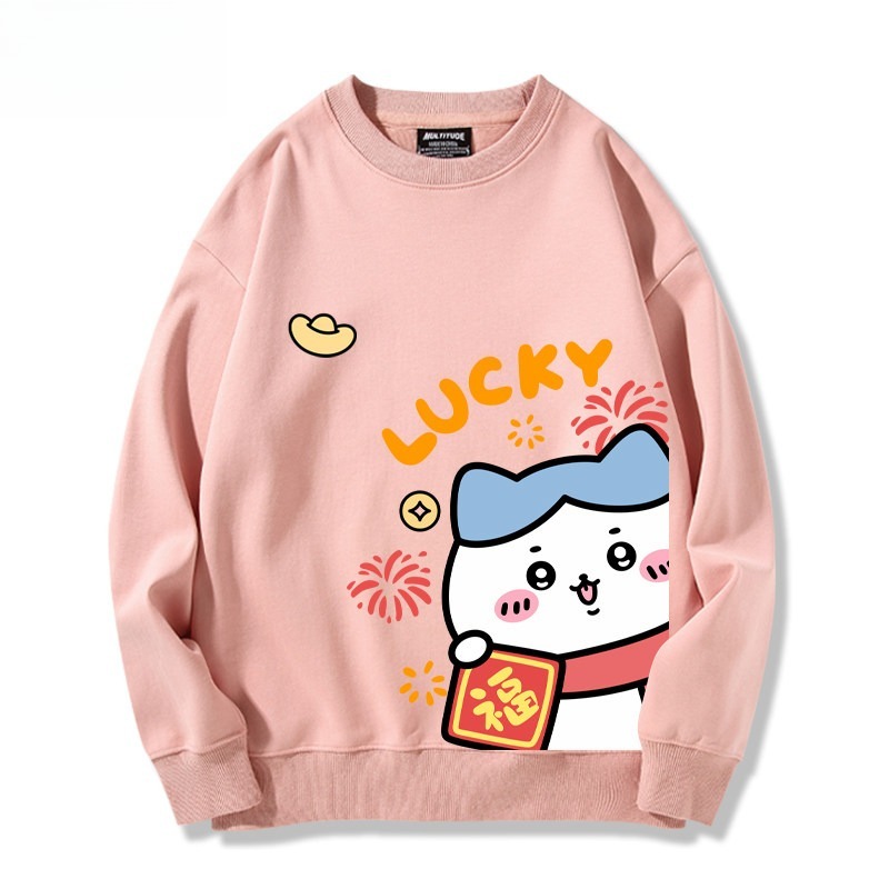 Chiikawa 聯名親子情侶裝 圓領長袖