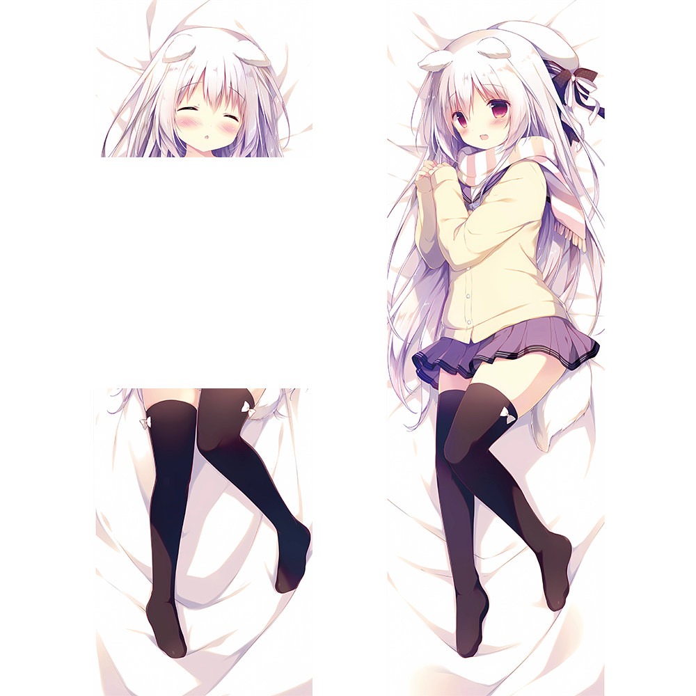 白玉貓耳しらたまころねちゃん可愛蘿莉 等身抱枕