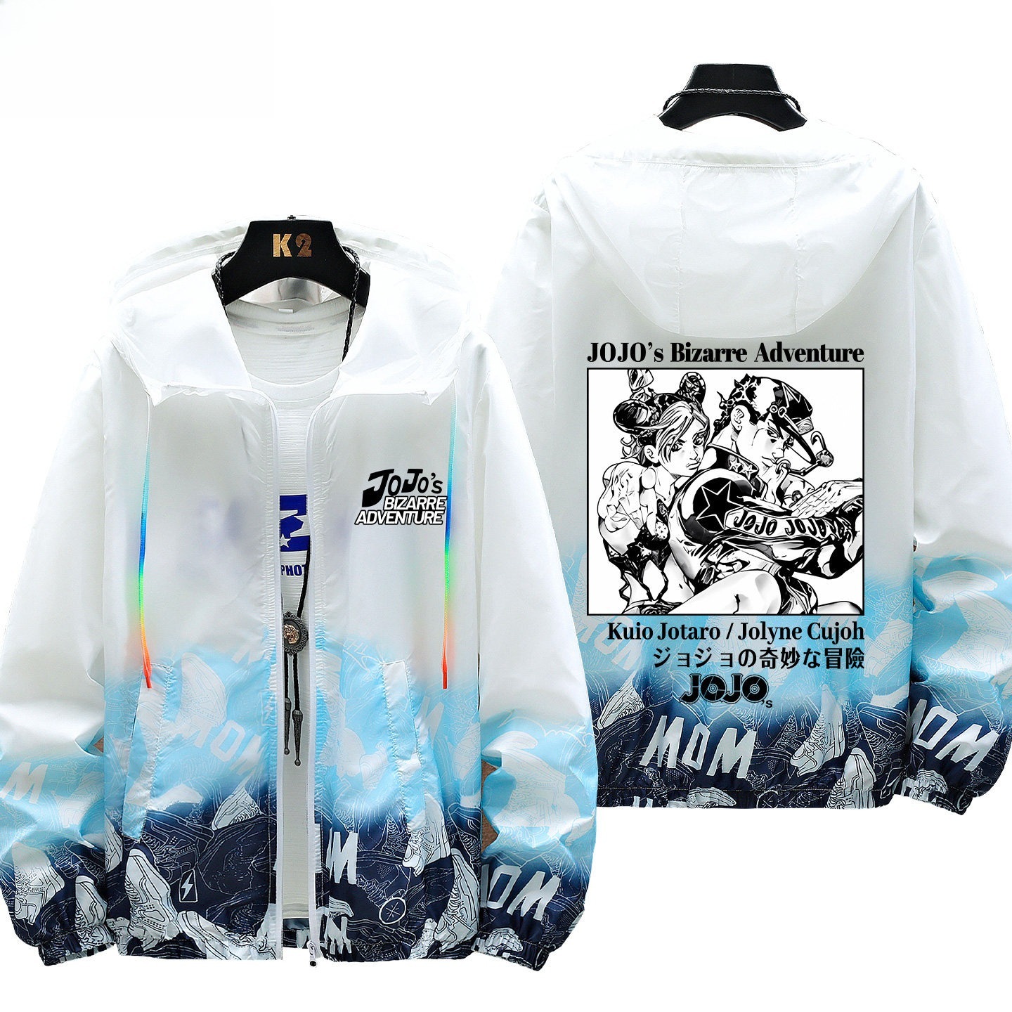 JOJO的奇妙冒險 輕薄透氣漸變防曬衣外套
