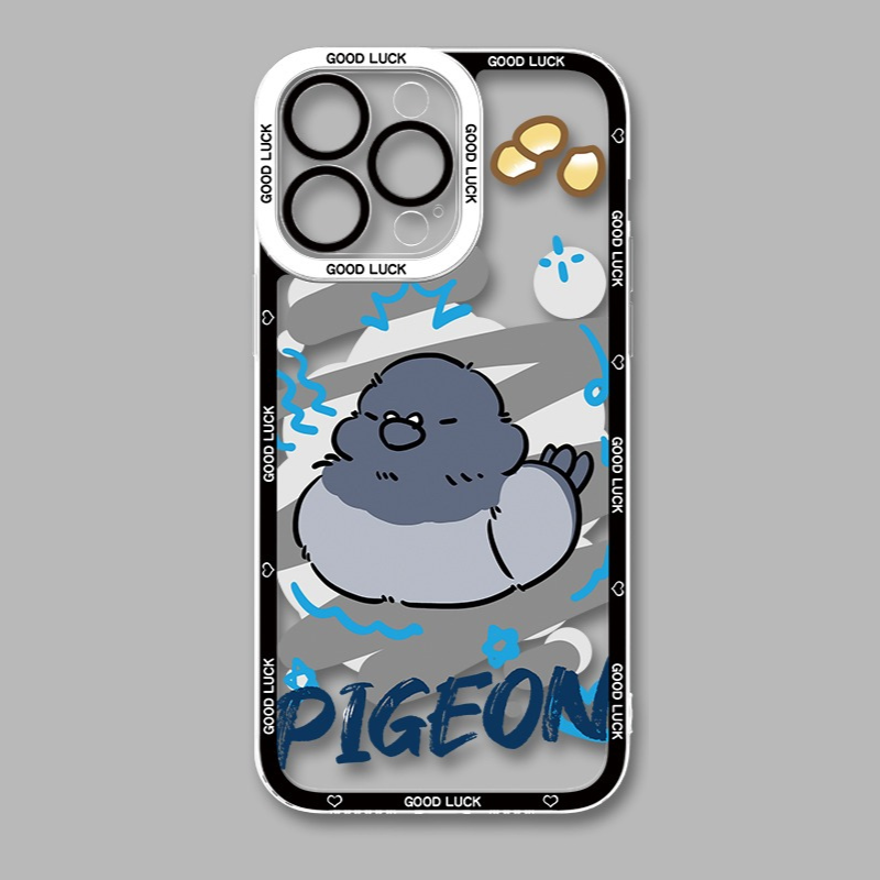 Q版動物天使眼透明防摔軟殼