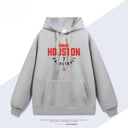 火箭隊杜蘭特7號 聯名衛衣2026秋冬新款 親子情侶裝連帽衛衣