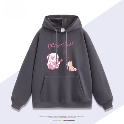 孤獨搖滾 聯名衛衣2025秋冬新款親子情侶裝連帽衛衣