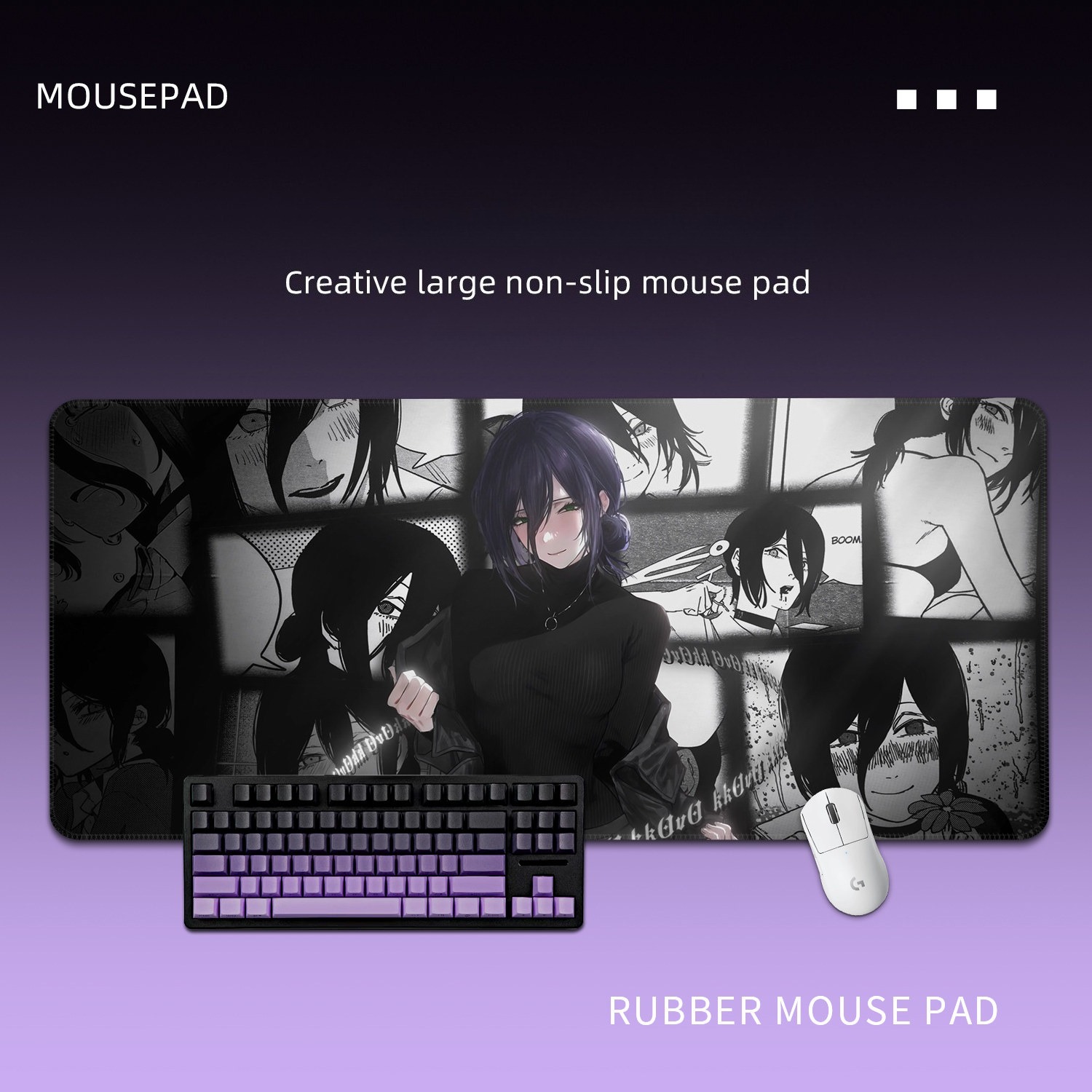 鏈鋸人蕾塞 主題桌墊 布質滑鼠墊