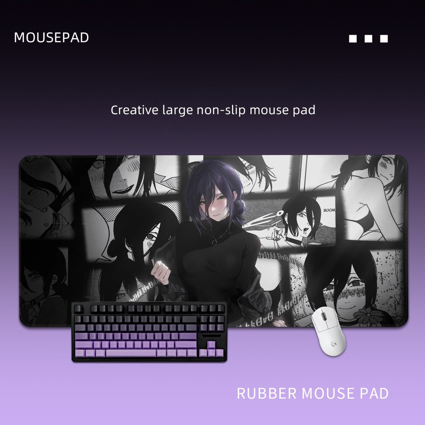 鏈鋸人蕾塞 主題桌墊 布質滑鼠墊