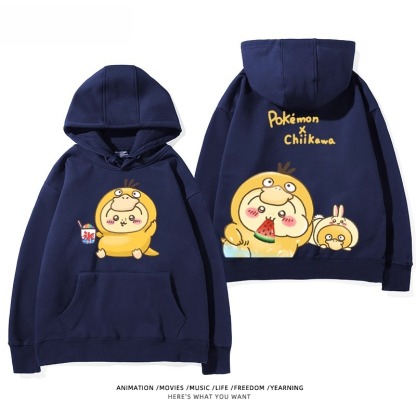chiikawa X 寶可夢系列 聯名衛衣2025秋冬新款 親子情侶裝連帽衛衣