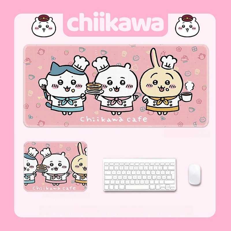 Chiikawa吉伊卡哇 主題桌墊 布質滑鼠墊