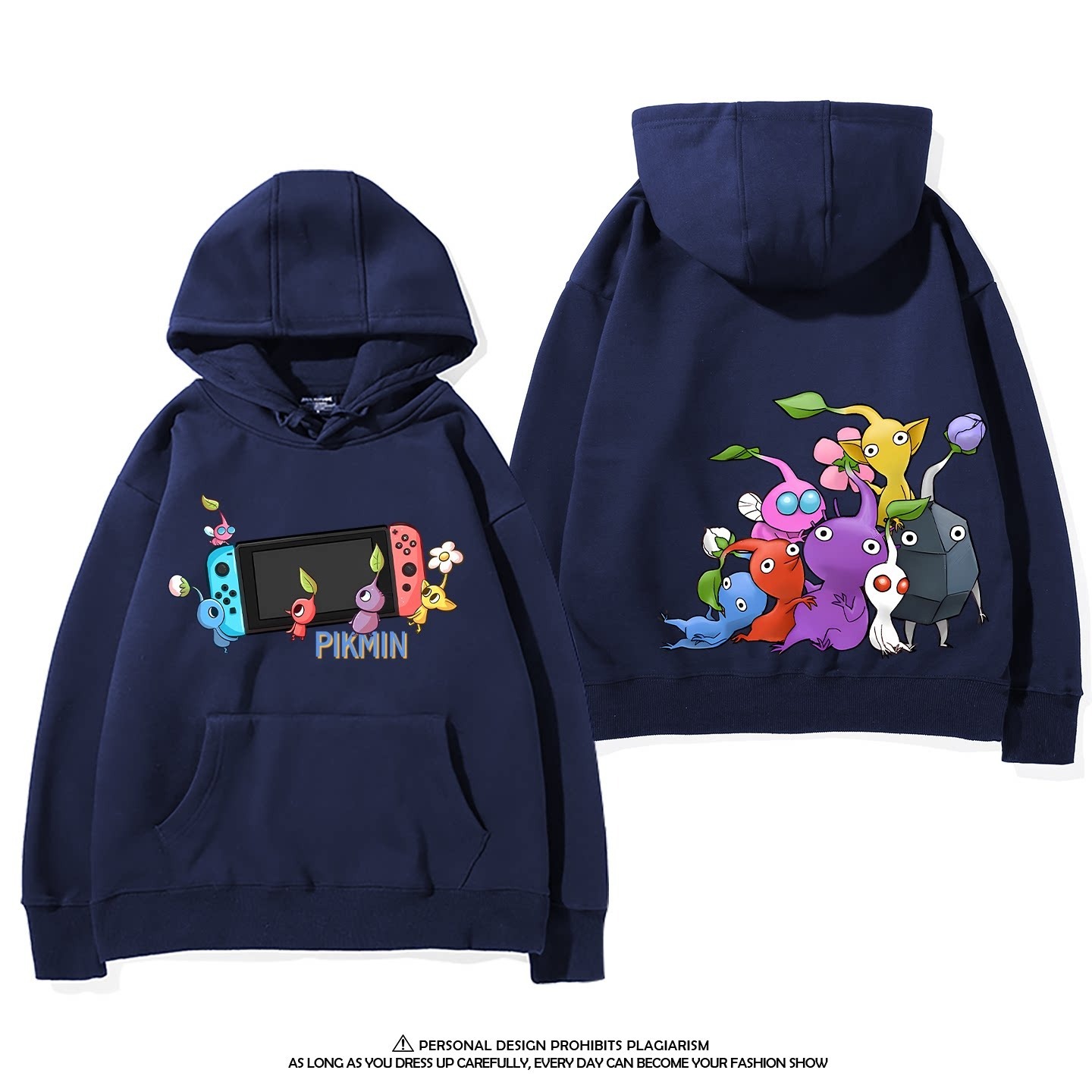 皮克敏PIKMIN4 聯名衛衣新款 親子情侶裝連帽衛衣