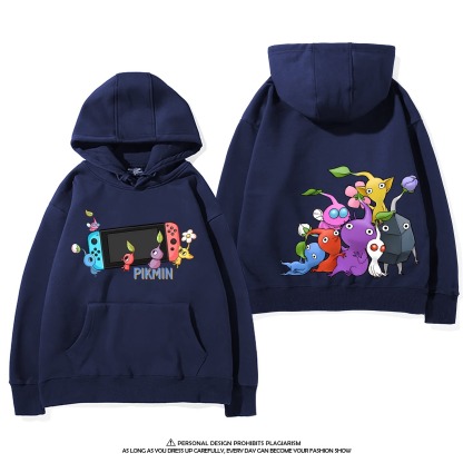 皮克敏PIKMIN4 聯名衛衣新款 親子情侶裝連帽衛衣