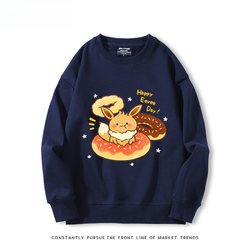 精靈寶可夢Q版 聯名親子情侶裝 圓領長袖