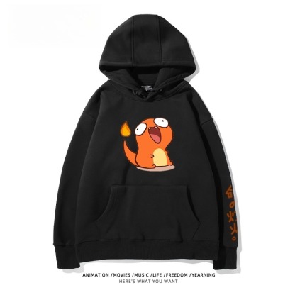 寶可夢Q版搞怪新款 親子情侶男女款連帽衛衣