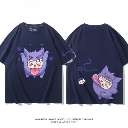 Chiikawa X 寶可夢 2026親子情侶男女同款 印花短袖T恤