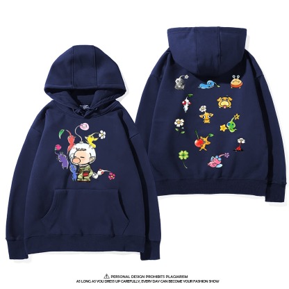 皮克敏PIKMIN4聯名衛衣新款 親子情侶裝連帽衛衣