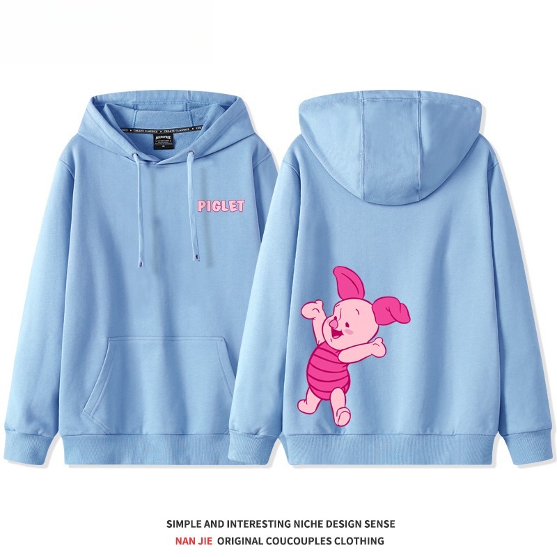 小熊維尼新款 親子情侶男女連帽衛衣