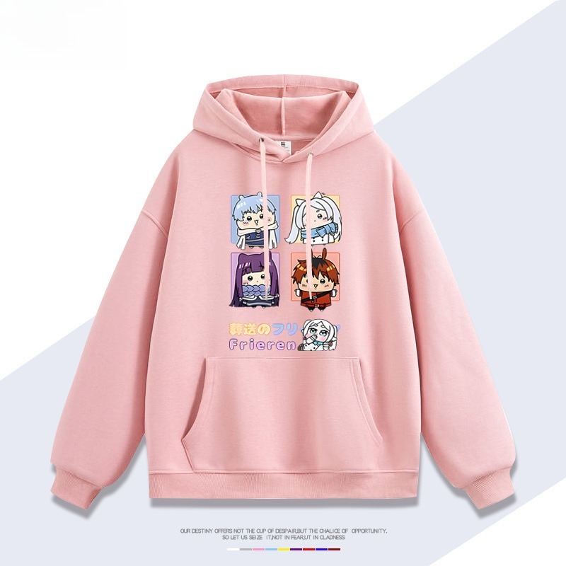 吉伊咔哇x葬送的芙莉蓮新款 親子情侶男女連帽衛衣