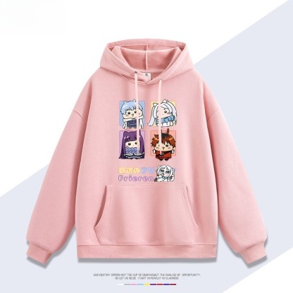 吉伊咔哇x葬送的芙莉蓮新款 親子情侶男女連帽衛衣