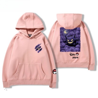 寶可夢油畫系列 聯名衛衣2025秋冬新款親子情侶裝連帽衛衣