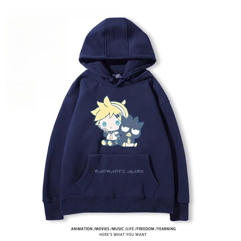 初音未來X三麗鷗新款 親子情侶男女款連帽衛衣