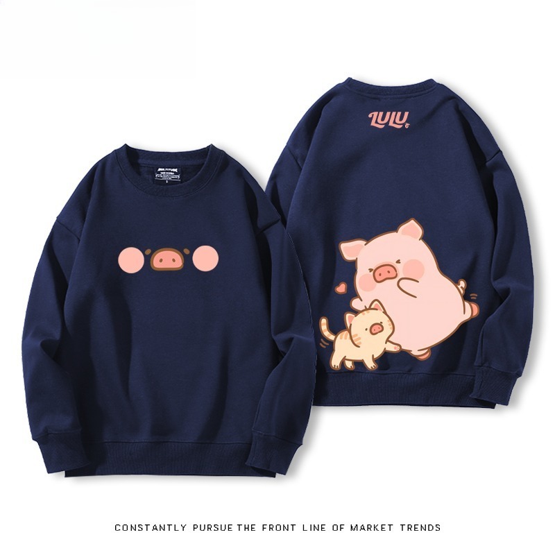 LuLu豬 聯名親子情侶裝 圓領長袖