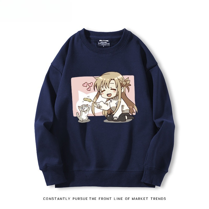 刀劍神域 聯名親子情侶裝 圓領長袖