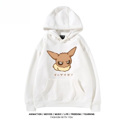 寶可夢伊布家族 聯名衛衣秋冬新款親子情侶裝連帽衛衣