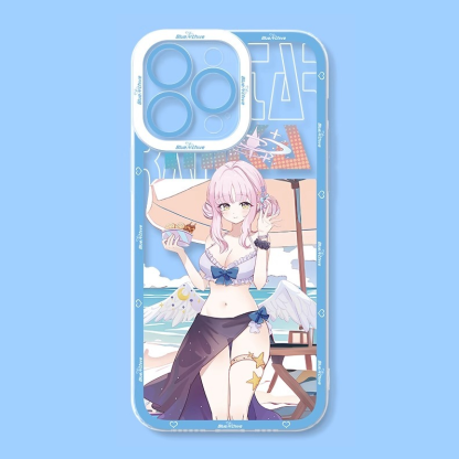 蘋果 系列蔚藍檔案天使眼透明防摔軟殼