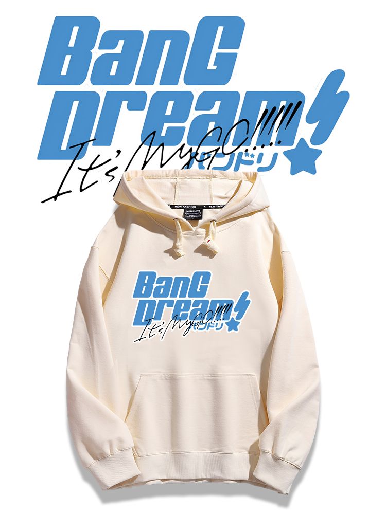 BanG Dream聯名衛衣2024秋冬新款親子情侶裝薄絨款連帽衛衣