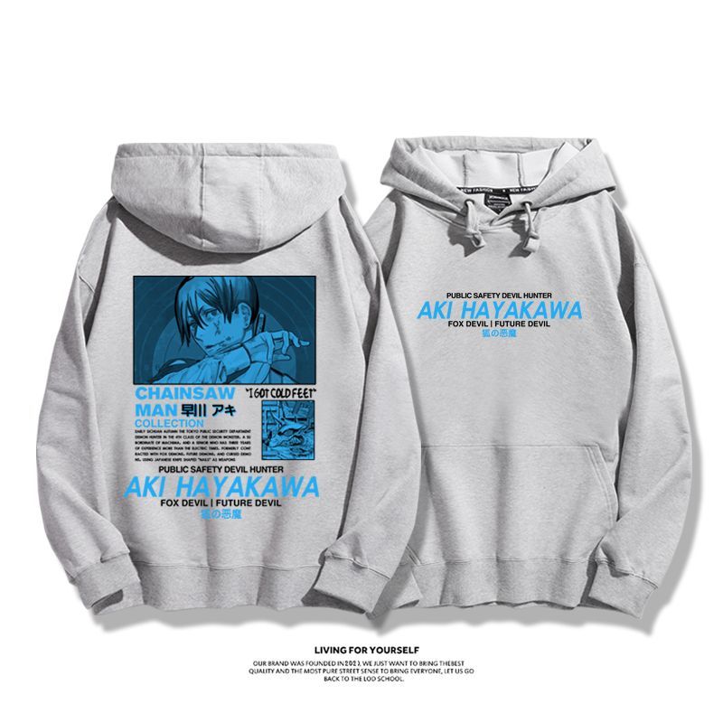 鏈鋸人新款 親子情侶男女款連帽衛衣