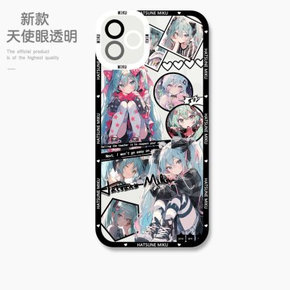 蘋果 系列初音未來天使眼透明防摔軟殼