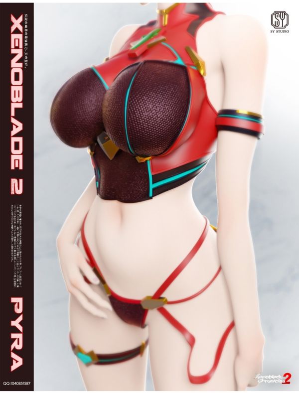 【預購】森炎SY studio 女角色輕雕像系列第一款 Mythra&Pyra 光焰合鳴（異度之刃）