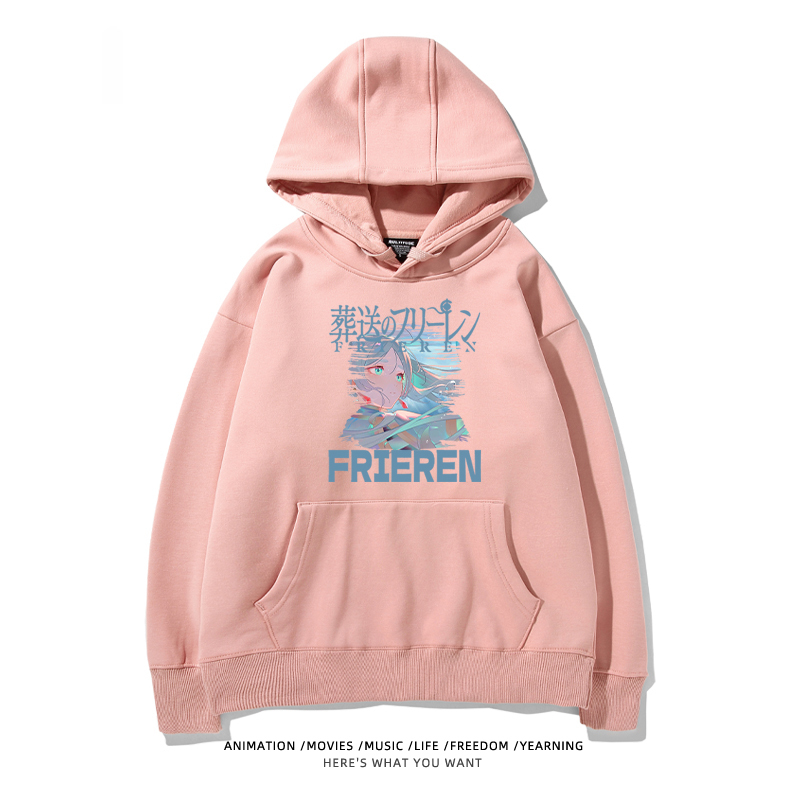 葬送的芙莉蓮 2024秋冬新款親子情侶裝薄絨款連帽衛衣