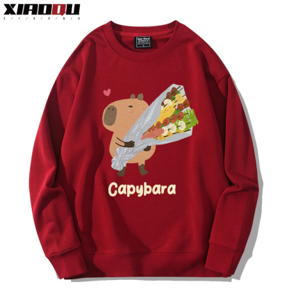 卡皮巴拉 2024親子情侶裝 圓領長袖