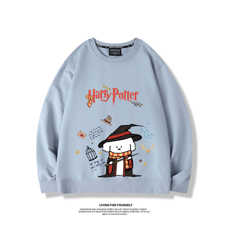 線條小狗2023親子情侶裝 圓領長袖