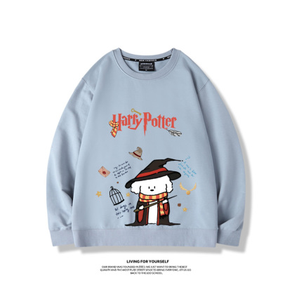 線條小狗2023親子情侶裝 圓領長袖