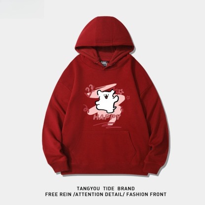 線條小狗 聯名衛衣2026秋冬新款親子情侶裝 圓領長袖/連帽衛衣