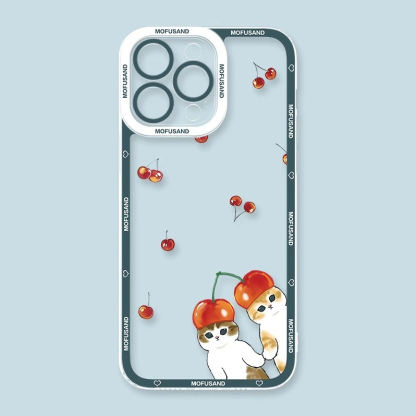 蘋果 系列Mofusand鯊魚貓天使眼透明防摔軟殼