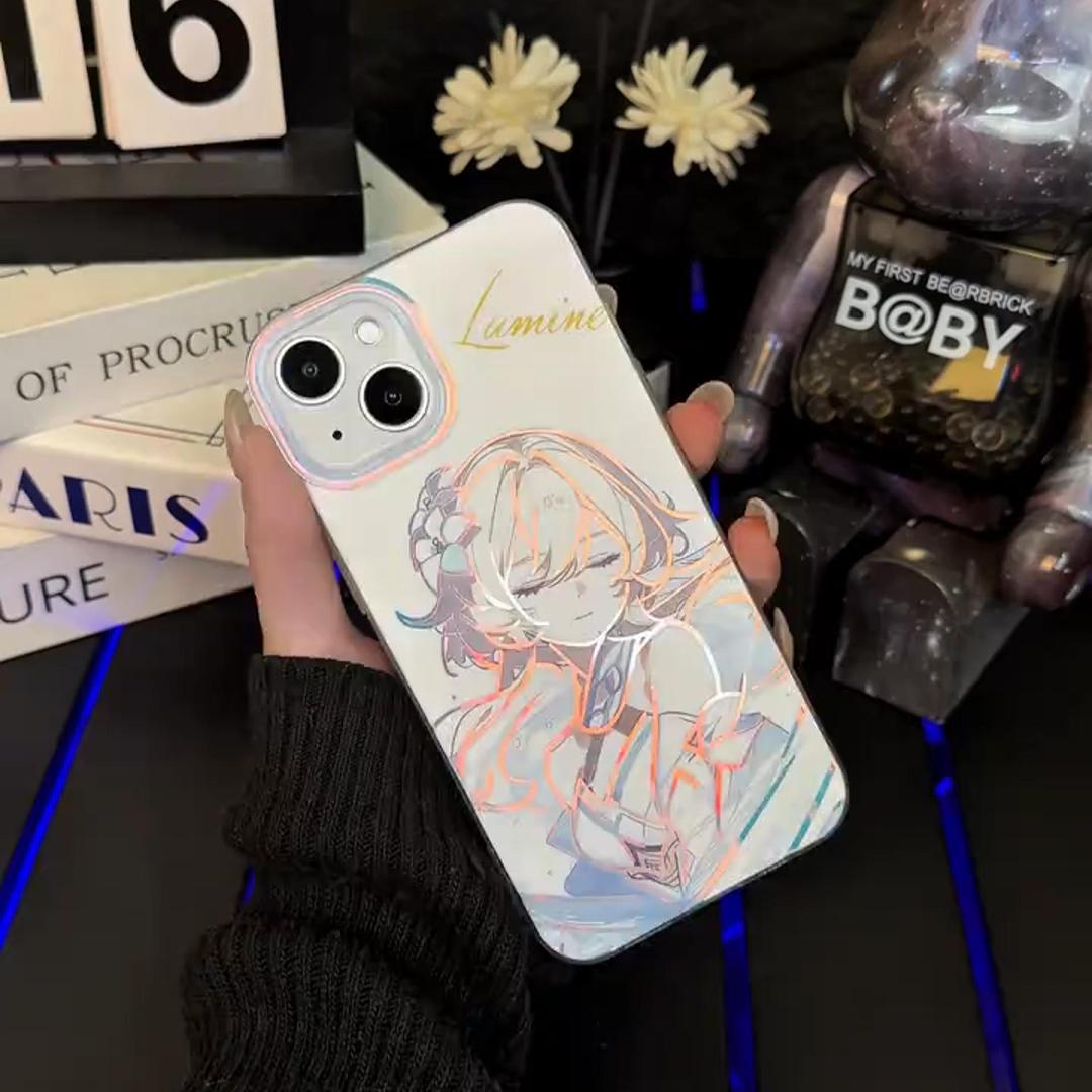 原神極光金漸變手機殼