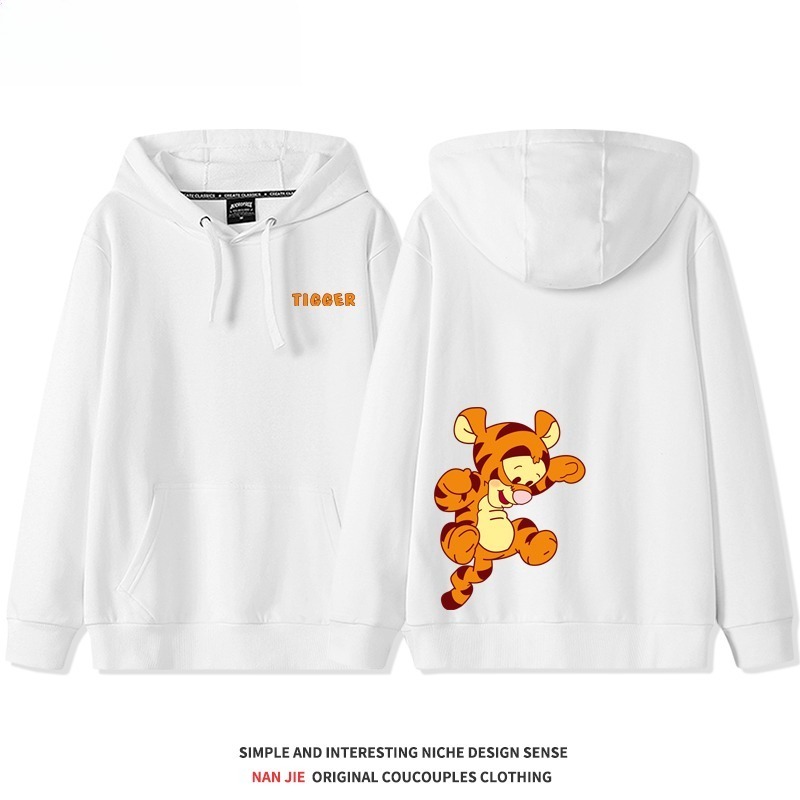 小熊維尼新款 親子情侶男女連帽衛衣