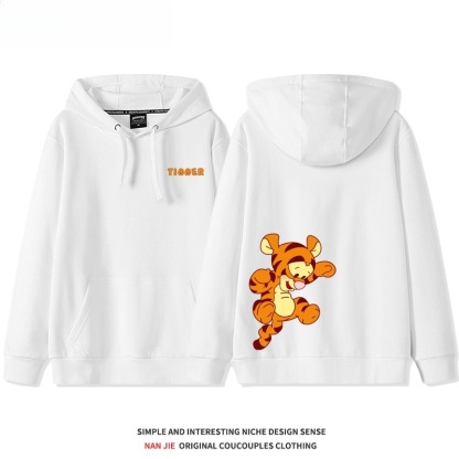 小熊維尼新款 親子情侶男女連帽衛衣