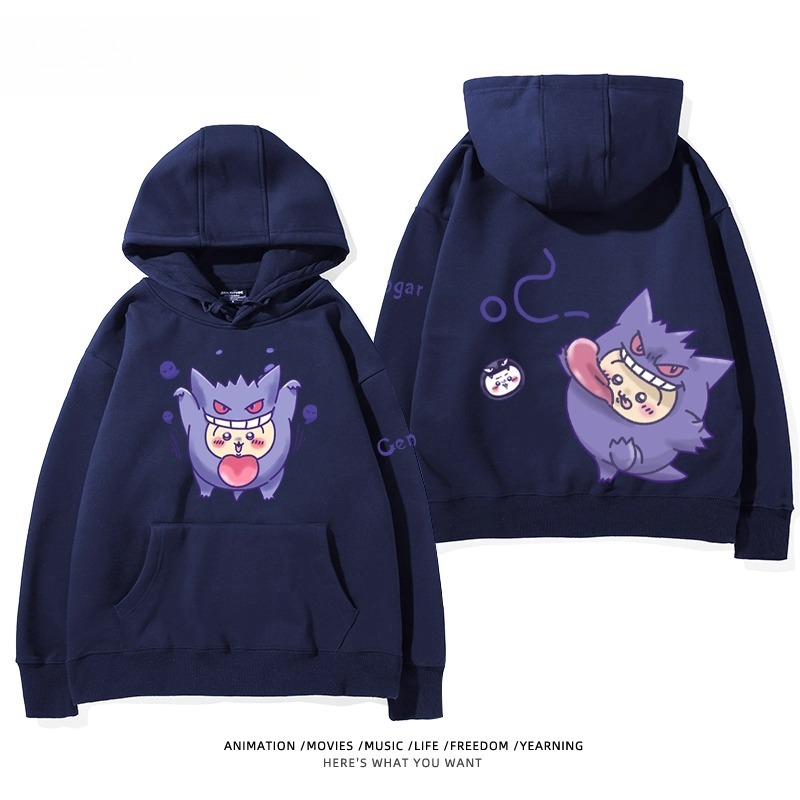 chiikawa X 寶可夢系列 聯名衛衣2025秋冬新款 親子情侶裝連帽衛衣