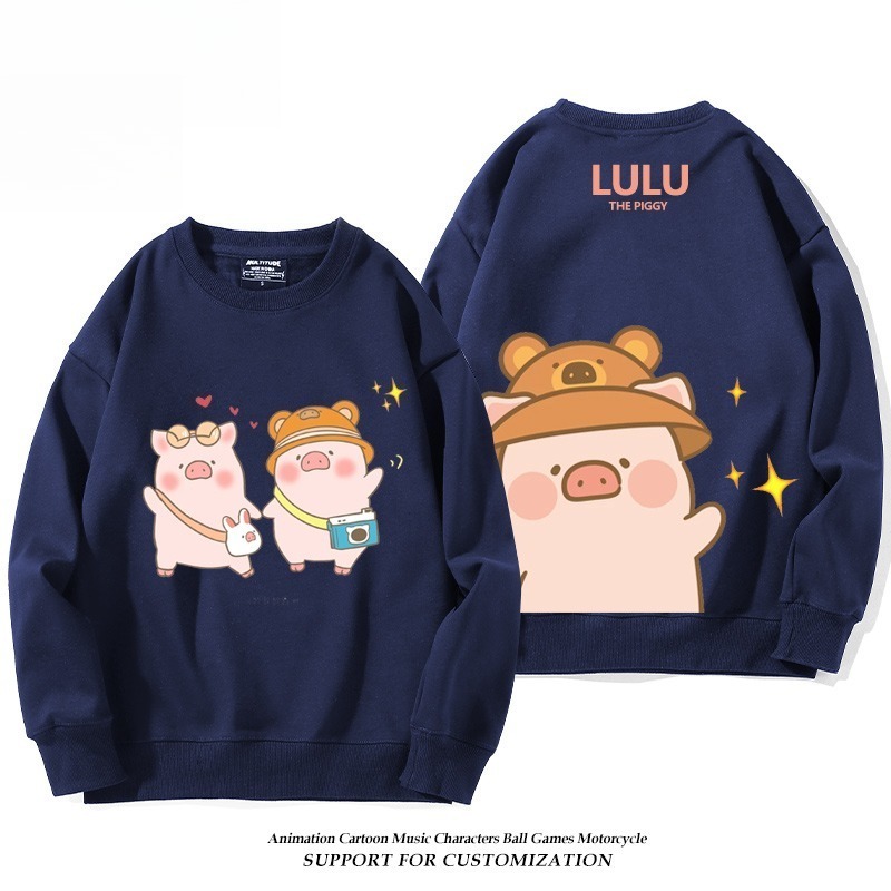 LuLu豬 聯名親子情侶裝 圓領長袖