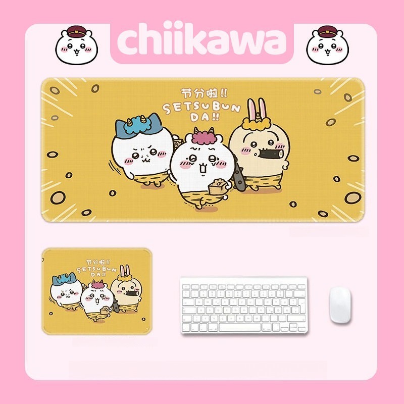 Chiikawa吉伊卡哇 主題桌墊 布質滑鼠墊
