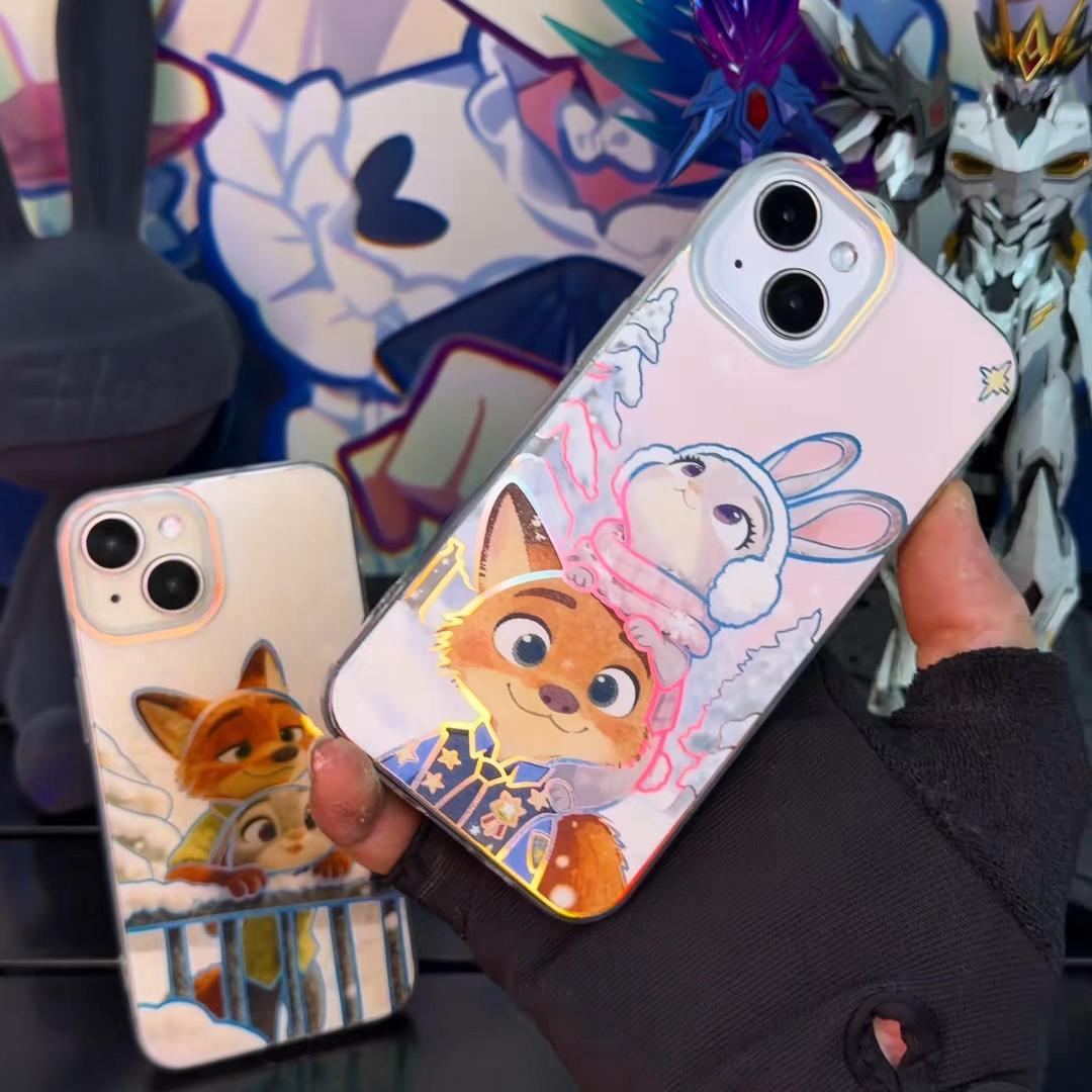 動物方城市 極光金漸變手機殼