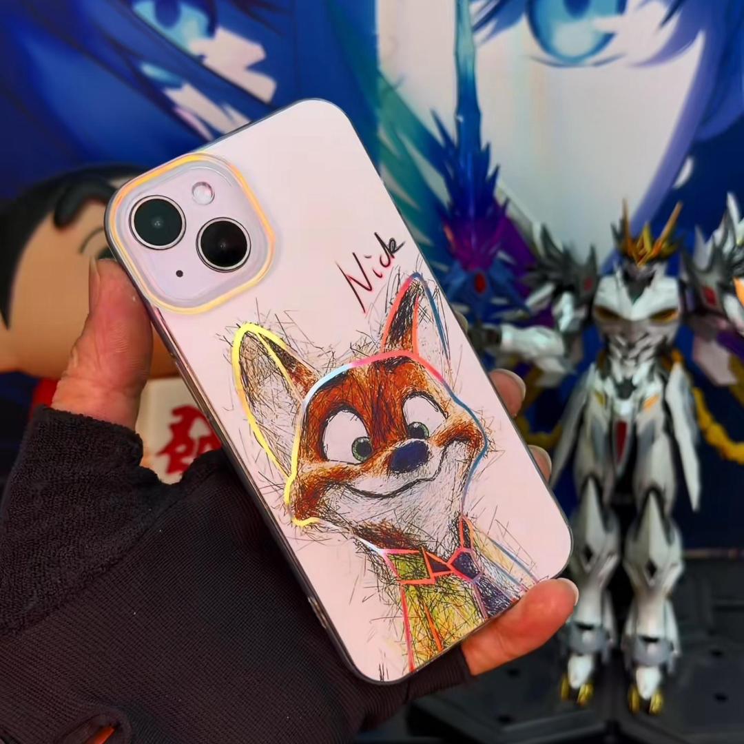 動物方城市 極光金漸變手機殼