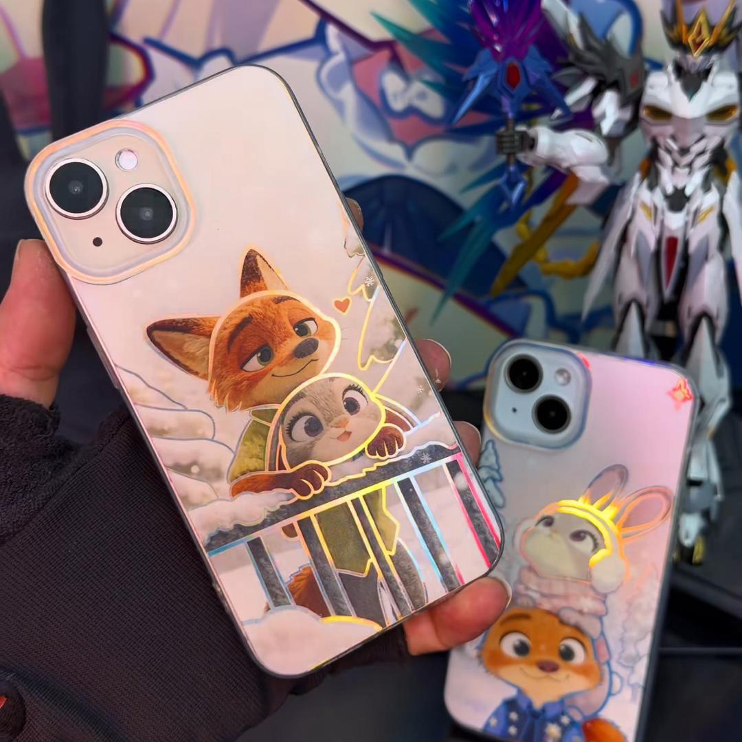 動物方城市 極光金漸變手機殼