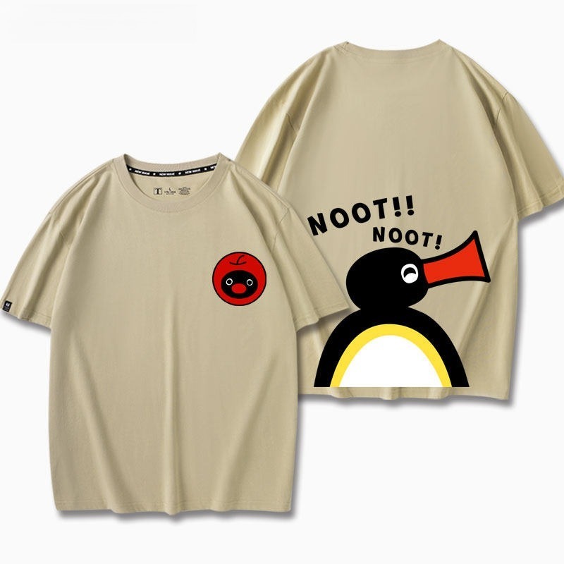 企鵝家族Pingu 印花短袖T恤