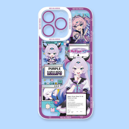 主播女孩重度依賴天使眼透明手機殼